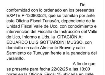 Imputaron al dirigente tunuyanino Eduardo Gottardini por agresión a periodistas