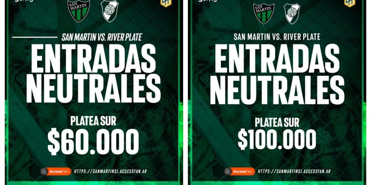 Los neutrales de River en San Juan cotizan en alza: ahora la entrada cuesta ¡100 mil pesos!