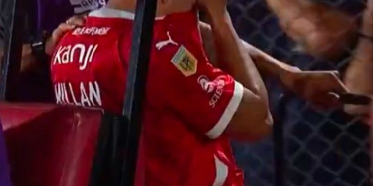 Video: el llanto de Millán luego de dejar la cancha