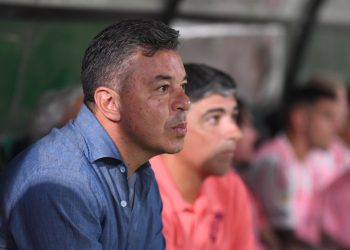 Video: la calentura de Gallardo después de otro mal primer tiempo de River