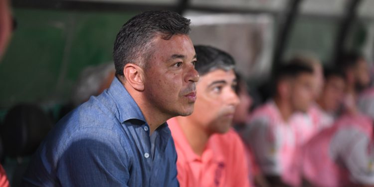 Video: la calentura de Gallardo después de otro mal primer tiempo de River