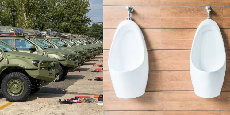 Contraste con la compra de F16: El Ejército debe permutar camionetas oficiales por inodoros y mingitorios para refaccionar baños