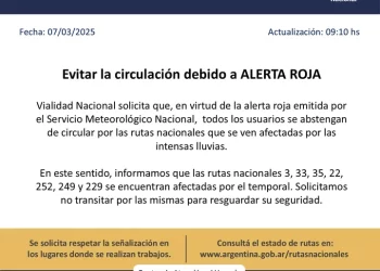Bahía Blanca: piden evitar circular por 7 rutas que fueron afectadas por el temporal