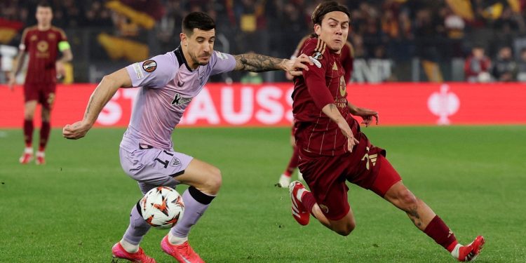 Con Dybala, la Roma abre los octavos de la Europa League vs. Athletic