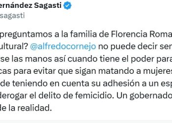 Fernández Sagasti cruzó a Cornejo por los femicidios en Mendoza: “¿Es sólo un problema cultural?”