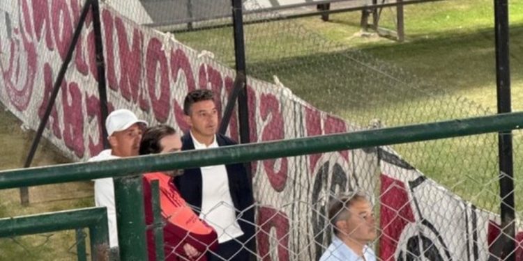 Gallardo, otra vez presente en el partido de la Reserva de River