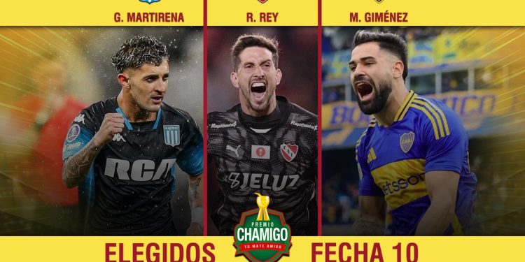 Gastón Martirena, Rodrigo Rey y Milton Giménez competirán por el Premio Chamigo en la fecha 10 del Apertura