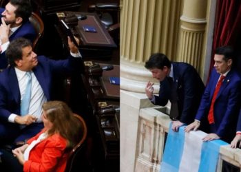 Lo que no se vio del fuerte cruce entre Manes y Caputo en el pasillo de Diputados