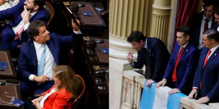 Lo que no se vio del fuerte cruce entre Manes y Caputo en el pasillo de Diputados