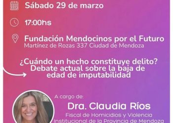 La fiscal Claudia Ríos dará una charla para la militancia de Luis Petri en Mendoza