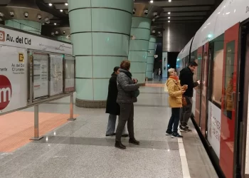 Un problema técnico paraliza toda la red del metro de Valencia