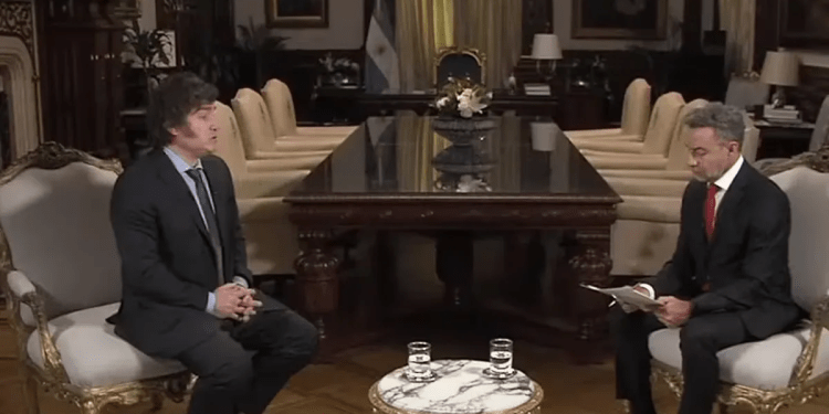 Milei fue entrevistado por Majul, le respondió a CFK y a Manes