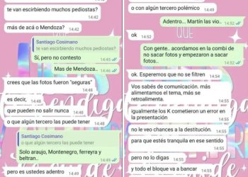 Permisos, sumisión y finalmente expulsión: los chats “en off” entre Lourdes Arrieta y el vocero de Martín Menem