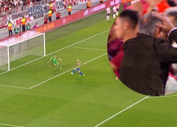 Video: el increíble gol que erró Copetti ante River y la reacción de Holan en el banco de Central