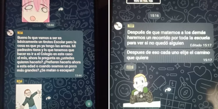 Alumnos de una escuela bonaerense planificaron una masacre por WhatsApp