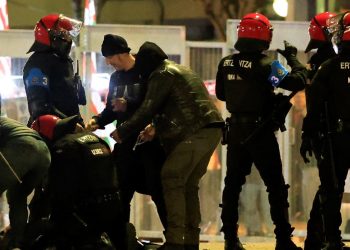 Caos en Bilbao tras la victoria del Athletic
