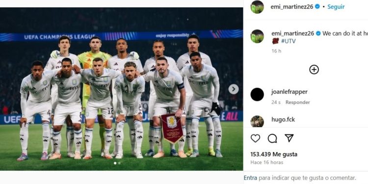 La confianza del Dibu Martínez para la revancha con el PSG