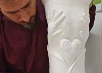 La estatua de Messi que hizo un ex kinesiólogo de Independiente