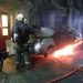 Ataque de quemacoches en Balvanera: incendiaron seis vehículos frente a la sede del PJ
