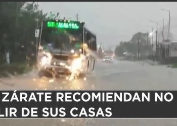 Estremecedor: Zárate en alerta roja por intensas lluvias: más de 150 mm caídos, y evacuaciones en curso. Intendente pide a los vecinos que no salgan