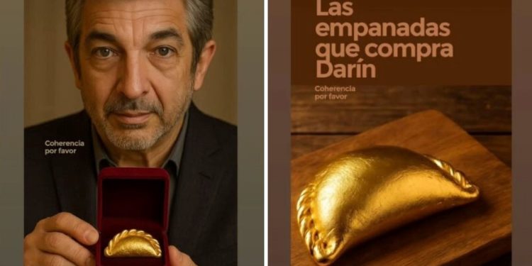 “Tres empanadas”!!!*: La exageración de Ricardo Darín dio pie a socarrona respuesta de Luis Caputo por el precio de las empanadas