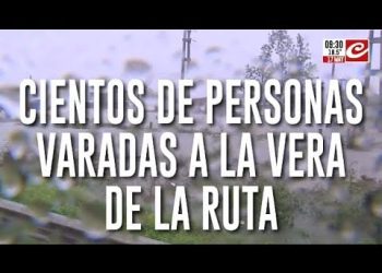 Colapsan las rutas 8 y 9 por el temporal en BA: cortes totales y desvíos