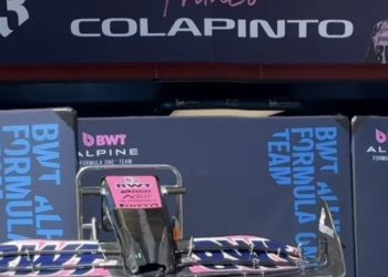 El box de Franco Colapinto preparado para su debut en Imola