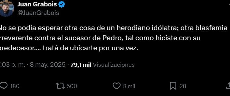 Grabois dijo que León XIV es un “regalo del cielo” y apuntó contra Milei
