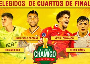 Kevin Lomónaco, Orlando Gill, Juan Pablo Cozzani y César Ibáñez fueron preseleccionados para competir por el Premio Chamigo