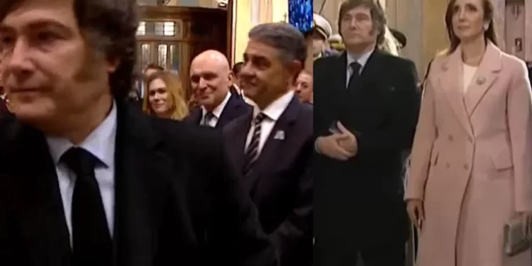 Tensión en el Tedeum: Milei evitó saludar a Jorge Macri y a Victoria Villarruel