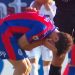 Video: Cerutti se desgarró y salió llorando en San Lorenzo