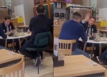 Video: una socia de San Lorenzo increpó a Marcelo Moretti en un bar