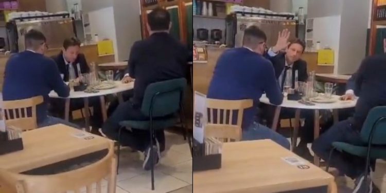 Video: una socia de San Lorenzo increpó a Marcelo Moretti en un bar