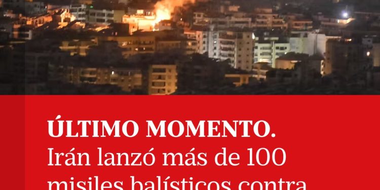 Irán lanza un centenar de misiles balísticos contra Israel y las FDI piden no divulgar imágenes de los impactos