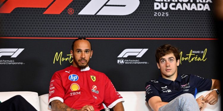 Como Hamilton: la llamativa llegada de Colapinto al paddock en Canadá