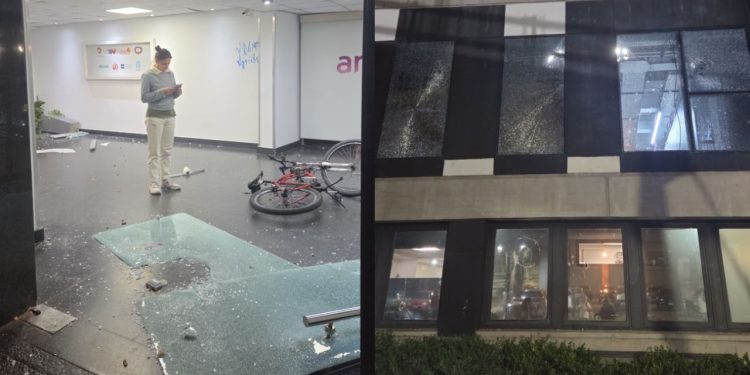 Detuvieron a un hombre por los destrozos en el edificio de TN y El Trece tras el fallo contra Cristina Kirchner