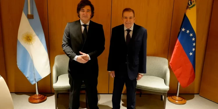Javier Milei se reunió con Edmundo González Urrutia en Madrid