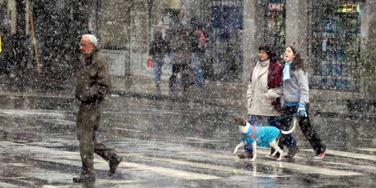 Nieve en el Conurbano: se cumplió el pronóstico y miles de vecinos celebraron un fenómeno inusual