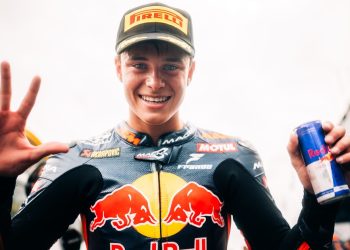 Valentín Perrone se subió al podio en Assen y tuvo su día más feliz en Moto3
