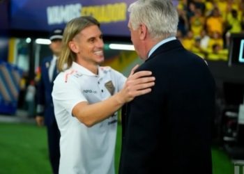 Video: el fraternal abrazo de Ancelotti y Beccacece