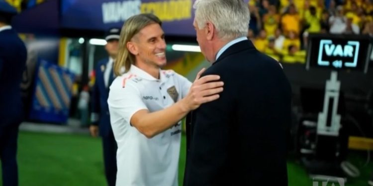 Video: el fraternal abrazo de Ancelotti y Beccacece