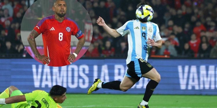 Video: el golazo de Julián Alvarez y la carita de Vidal