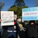 INTI: empleados intentan cortar un carril de General Paz, pero un fuerte operativo policíal impide la medida