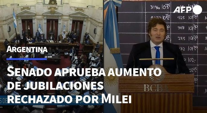 Milei tilda de genocidas a senadores que aprobaron aumento jubilatorio y “apura” a gobernadores. “Yo pongo las pe…as por los productores”