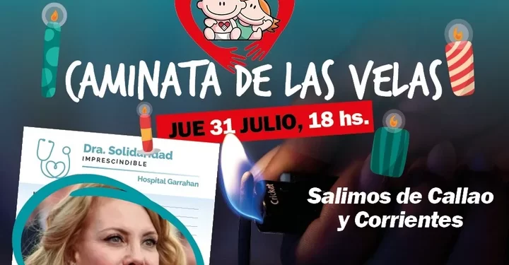 Bajo la consigna “el Garrahan no se apaga” realizarán una “Caminata de las Velas”