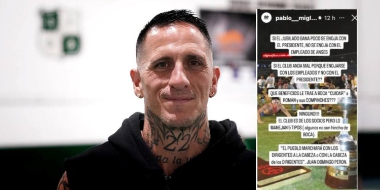 El contundente descargo de Pablo Migliore contra la dirigencia de Boca