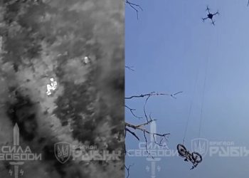 Ucrania revoluciona el rescate de soldados con drones que entregan bicicletas eléctricas