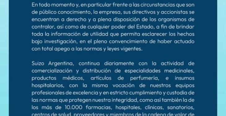 Coimas en ANDIS: Milei compartió un comunicado del laboratorio investigado
