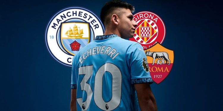 Echeverri: la Roma lo quiere, el City no afloja y el Girona lo espera