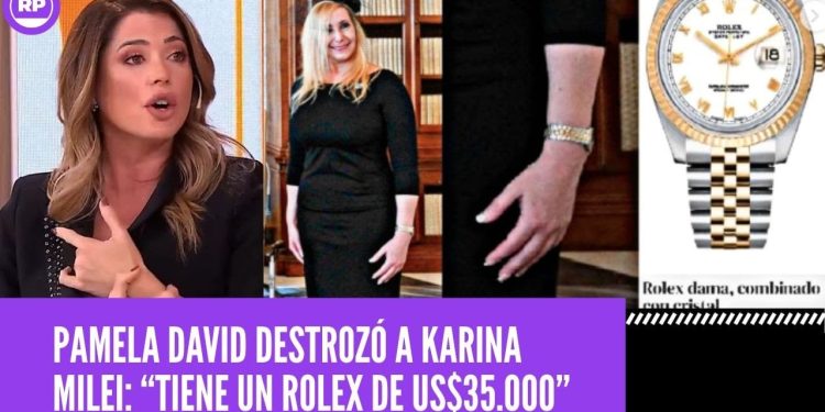 Karina Milei estalló contra Pamela David por un reloj y apuntó a Sergio Massa